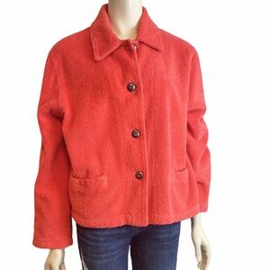 MIKE & TOD Vintage Coral Terry Silk Jacket XL